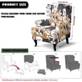 thumbnail image 6 of SEANATIVE Wingback Chair Slipcover with Cushion Cover, 2 Piece Wing Chair Slipcover Stretch Armchair Cover Full Coverage Scratch-resistant Wingback Sofa Protector, Cute Puppy Print, 6 of 7