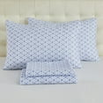 thumbnail image 2 of Gogreen 4PC Deep Pocket King Sheet Set Fit 16", Breathable Microfiber Soft King Size Sheet Set, Hotel Style Bed Sheet Set, Gift for Women, Men - Blue Leaves, 2 of 23