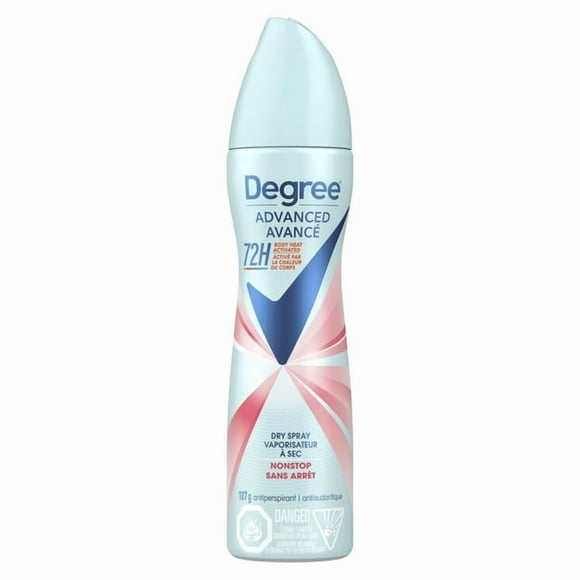 Degree Advanced Antiperspirant Dry Spray For Women, 72H Sweat & Odour Protection, Nonstop