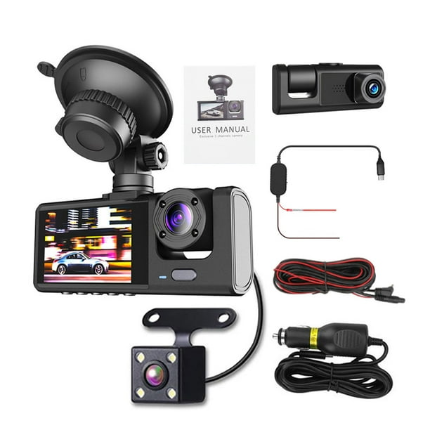 Scienceny ABS coche 1080P DVR Dash Cam cámara frontal Interior trasera grabadora de conducción Dashcam grabadora vídeo de coche Cámaras de salpicadero de coche