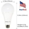 thumbnail image 2 of 3-Way LED A19 Light Bulb 50-75-100W Equivalent 2700K Soft White (4 Pack), 2 of 4