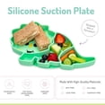 thumbnail image 4 of Melii assiette en silicone à ventouse pour bébés et tout-petits, dino, 4 of 7