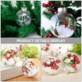 thumbnail image 4 of unbranded 15Ud Esferas Transparentes Para Adornos Navideños Colgantes Ideales Para Regalos Y Festiva, 4 of 8
