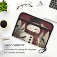 thumbnail image 6 of Accordion File Organizer with Zip Closure 13 Pockets Expanding File Folder Letter A4 Paper Document Organizer for Home Office Snowman and Birds, 6 of 7