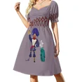 thumbnail image 4 of Vestido de manga corta con símbolo de Decepticon para mujer., 4 of 8