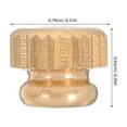 thumbnail image 7 of PBPBOX Baritone Horn Golden Knurled Cap Screw for French Horn Valve Lever Stopper Replacement, 7 of 7