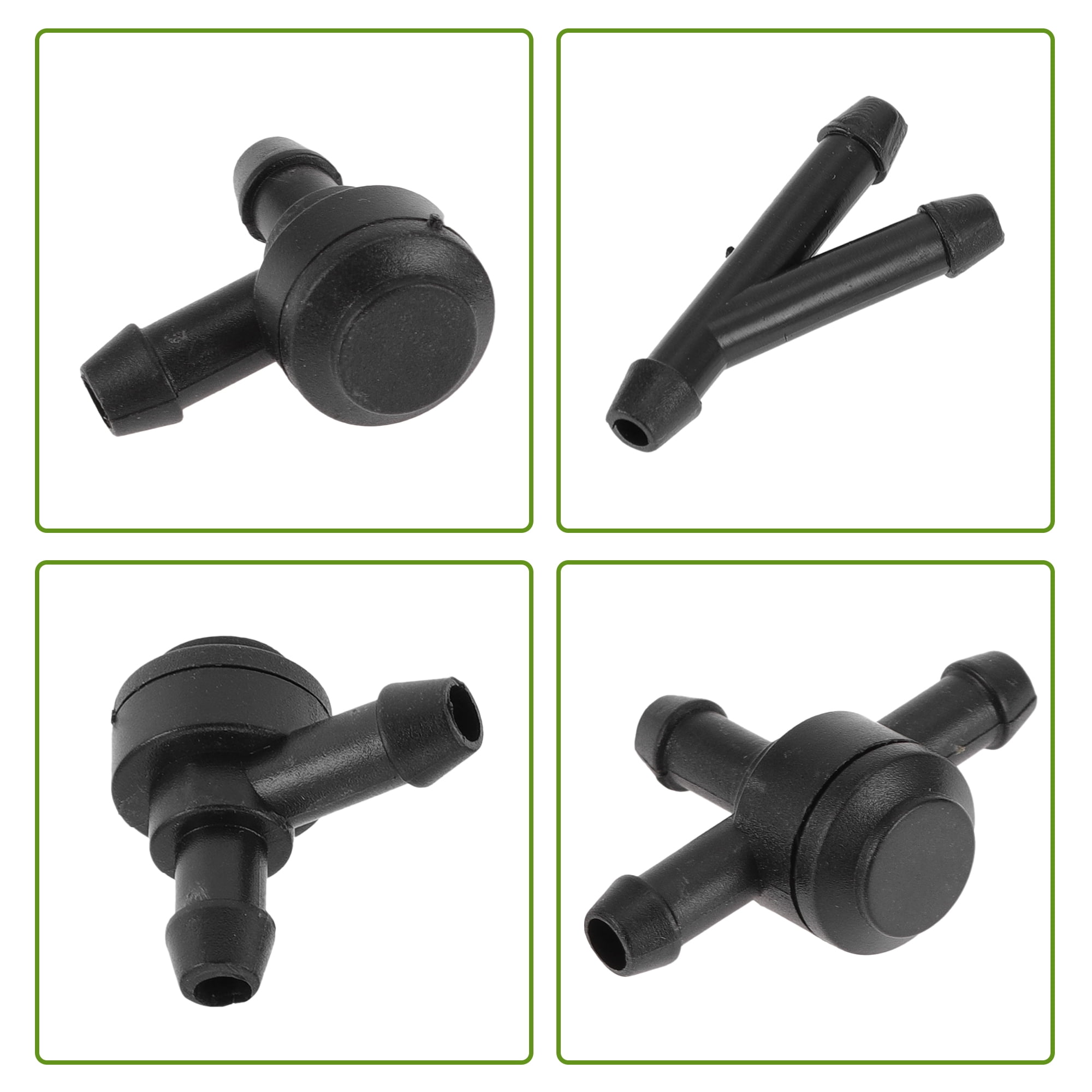 Unique Bargains Windshield Washer Nozzle for Volvo Black Plastic 1Set