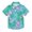 Watercolor Shells Leaf, variant on Small Short Sleeve Button Down Shirts Panda Faces Heart Star Casual Shirt 3-10 Years