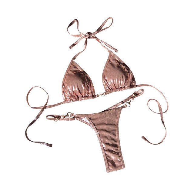 BKQCNKM Bikini Sets for Women, Micro Bikini, Triangle Bikini, String Bikini, Hot Pink L