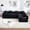 106" Black, variant on Timbernest 108" Modular Sectional Sofa with L-Shape Chaise, Oversized Cloud Couch, Convertible Sleeper Sofa, Folding Corduroy Sofa Bed for Living Room, Gray