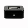 thumbnail image 1 of CB152 Stainless Steel Small Safe Box Cash Box Black, 1 of 12