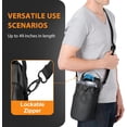 thumbnail image 2 of RUNJIG Magnetic 5 oz Black Plastic Water Bottles with Water Bottle Holder and Gym Bag, 2 of 6
