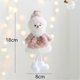 thumbnail image 3 of Colgante de muñeco de nieve de niña ángel de peluche de Navidad rosa, muñeco de nieve de Papá Noel, adorno para árbol de Navidad, 3 of 5