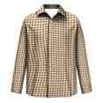thumbnail image 6 of FGVCTG Mens Plaid Shirts Casual Classic Long Sleeve Collar Button Down Shirts Daily Outdoor Casual Shirt Earthy Yellow S, 6 of 7