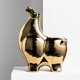 thumbnail image 1 of Estatua , creativo geométrico abstracto, artesanía, escultura de Animal moderna inconfundible para sala de , pequeña sala, , centro de Oro BLESIY Estatua abstracta del caballo, 1 of 8
