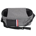 thumbnail image 2 of Bolsa de pañales para cochecito de bebé, impermeable, correa de hombro ajustable, bolsa de pañales para cochecito pequeño para viajes, color gris, 2 of 8