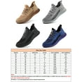 thumbnail image 2 of Harsuny Mens Working Slip Resistant Safety Boot Comfort Puncture-proof Running Shoe Construction Breathable Steel Toe Work Shoes Blue 7, 2 of 3