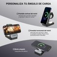 thumbnail image 4 of Cargador inalámbrico,3 en 1 Estación de Carga Inalámbrica Plegable Magnética,Compatible con iPhone 16/15/14/13/12,AirPods Series,Apple Watch 9/8/7/6/5/4/3/Ultra,Soporte de Carga(1M), 4 of 14