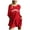 Red, variant on Wyzesi Black Jumpsuit for Women Formal with Feathers Women Fashion Solid Printed Casual Short Sleeve Round Neck Pocket Shorts Romper Maternity Jumpsuits for Pregnant Women Womens Jumpsuits Dressy