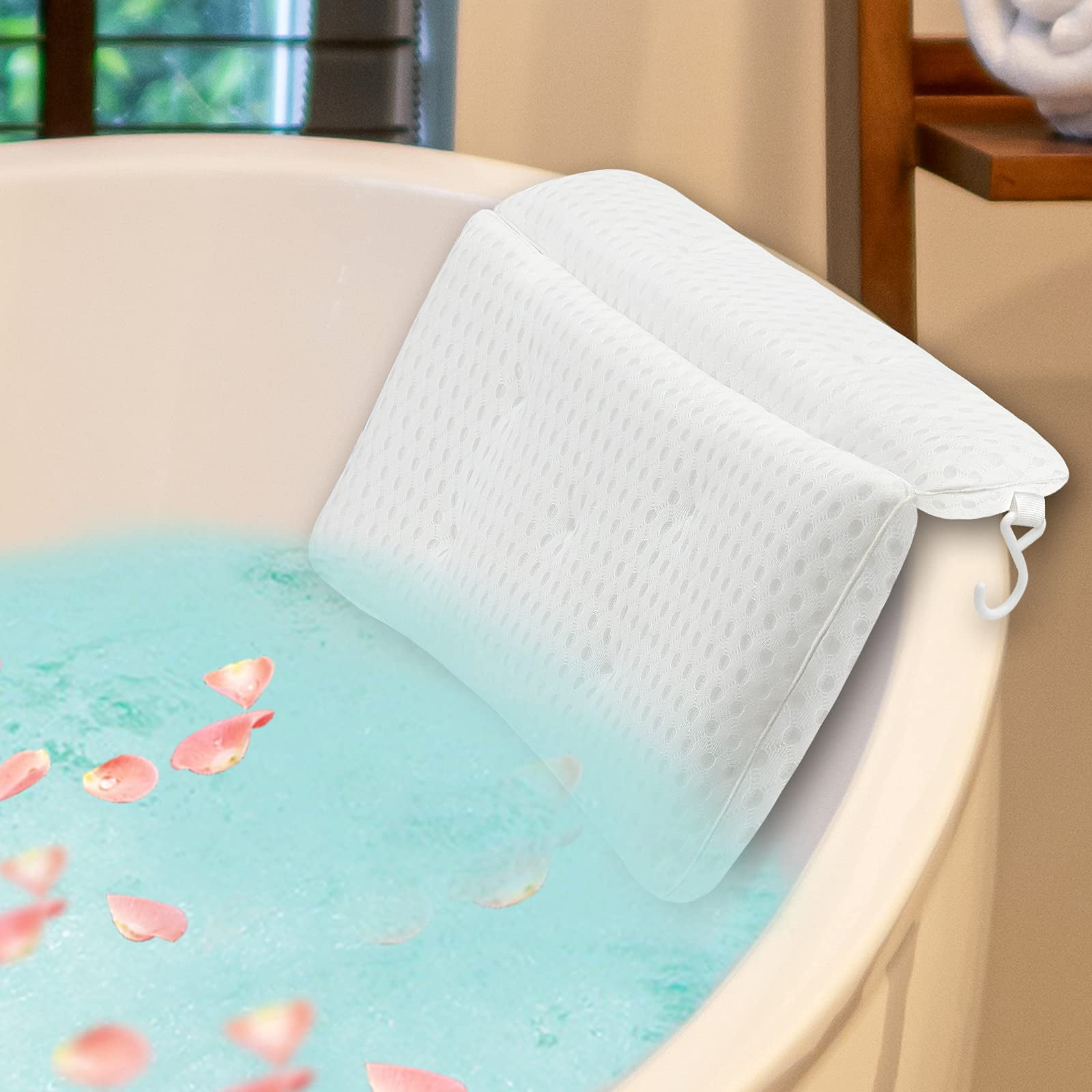 Luxury Bath Pillow Bathtub for Women & Men, Powerful Gripping