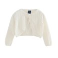 thumbnail image 4 of Hotiary 9M-7Y Toddler Girls Open Front Knit Cardigan Sweater Baby Kids Long Sleeve Bolero Shrug Dress Up Cropped Jacket Tops, 4 of 7