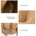 thumbnail image 1 of Bolsas de maquillaje de tejido de hierba, bolsa de cosméticos suave para mujer para regalos de vacaciones (marrón) Ehuebsd Cuidado Belleza, 1 of 9