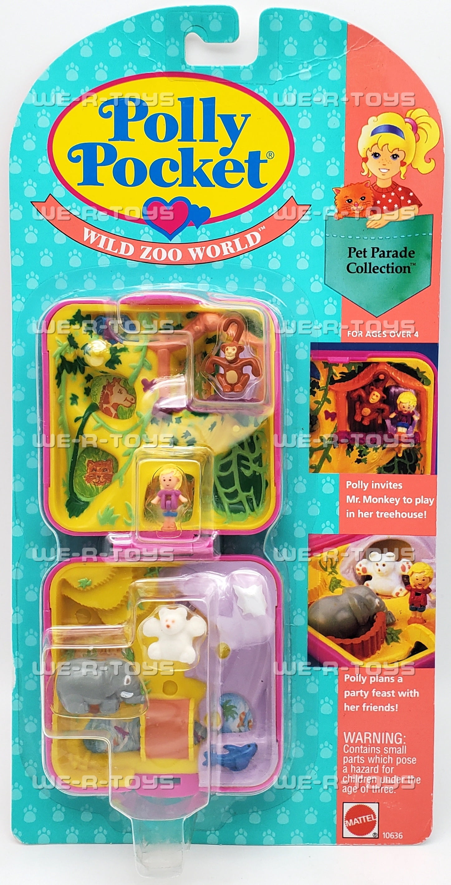 Polly Pocket Pet Parade Collection Wild Zoo World 1993 Mattel No