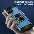 thumbnail image 2 of for Samsung S24 Ultra Phone Case Rugged - Built in 360 Ring Holder Kickstand,Military Grade Tough Durable Shockproof Shell Case Heavy Duty Protection Grip Cover for Samsung Galaxy S24 Ultra,Navyblue, 2 of 7
