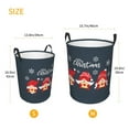 thumbnail image 5 of Daiia Three Cute Christmas Gnomes Round Laundry Basket with Handles Thickened Waterproof Circular hamper,Dirty Clothes Storage Basket for Bedroom,Bathroom,College Dorm-Medium, 5 of 8