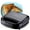 Black, variant on PREMIUS Ceramic Non-Stick Double Slice Sandwich Maker, Black, 8.25x4.75 Inch Mold