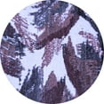 thumbnail image 1 of Ahgly Company Indoor Round Abstract Blue Modern Area Rugs, 3' Round, 1 of 4