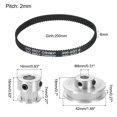 thumbnail image 2 of Distribución Polea 20 y 60 Dientes 8mm Interior Diámetro Sincrónica Rueda con Correa y Llave para 3D Impresora, CNC Máquina, 1 Juego, 2 of 6