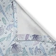 thumbnail image 5 of Ambesonne Nautical Grommet Curtain, Seashells Bubble Ocean, 50" x 96", Indigo Pale Blue Purple, 5 of 6