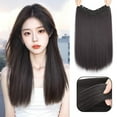thumbnail image 3 of Perruque Extension de Cheveux Féminins Longs Cheveux Raides Invisible Sans Couture Perruque de Cheveux L8C4, 3 of 9
