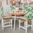 thumbnail image 3 of Tropical Plant Chair Covers Set of 4 Green Palm Leaves Watercolor Summer Chair Back Covers Stretch Removable Washable Slipcovers Protector for Dining Room Kitchen Party Decor, 3 of 9
