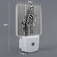 thumbnail image 2 of Xecao Optical Zebra Illusion for Night Light - a Wall-mounted LED Fixture with A Dusk-to-dawn Sensor, Ideal for Bedrooms, Bathrooms, Hallways, and Kitchens-UK, 2 of 7