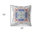 thumbnail image 5 of 16"x16" Cream Peach Evening Blue Zippered Broadcloth Geometric Throw Pillow, 5 of 5
