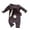 Grey, variant on Mercatoo Baby Boys Girls Easter Long Sleeve Solid Romper Newborn Ribbed Cute Hooded Jumpsuit Infant Bunny Bodysuit Outfits