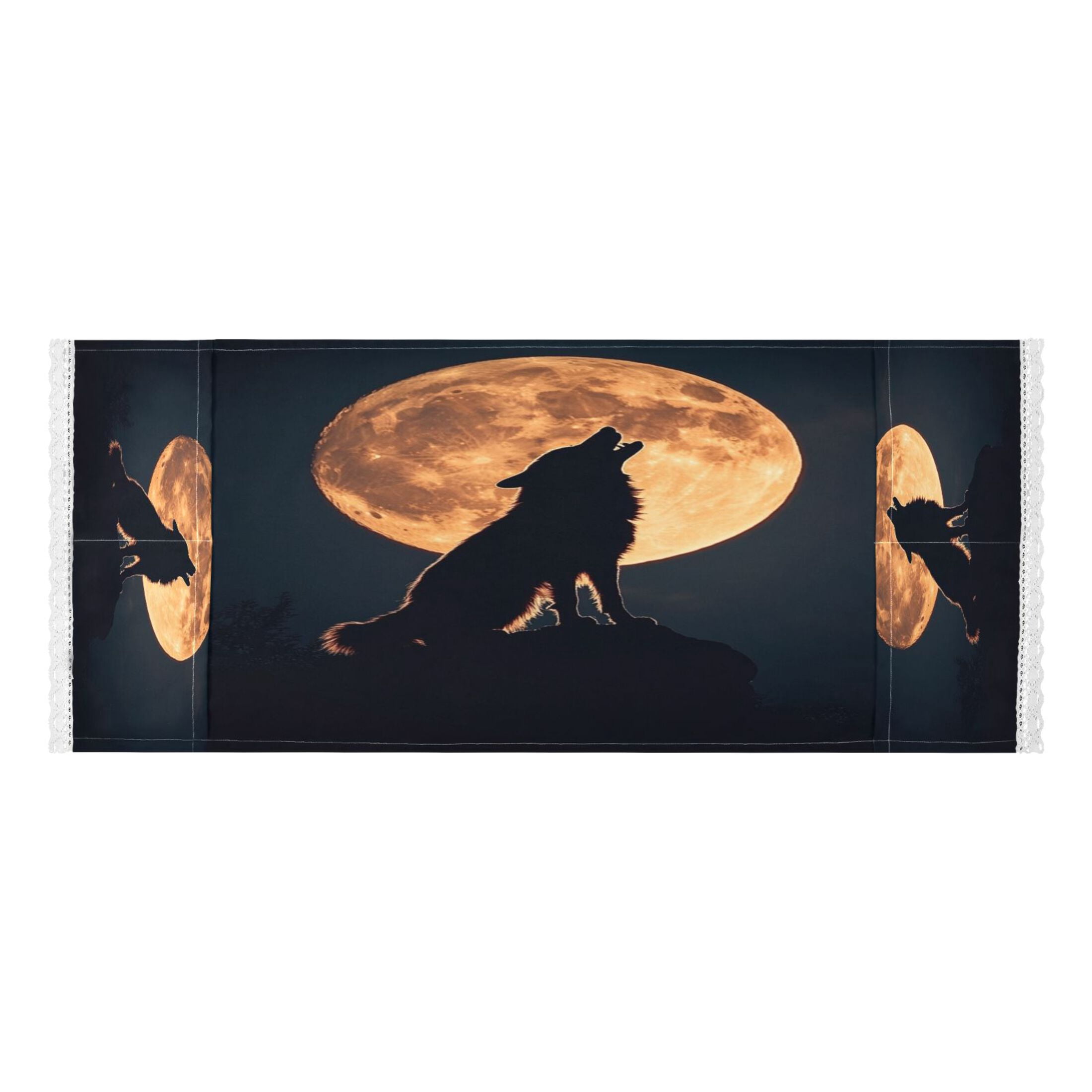 The Legend Of Starving WolfWasher and Dryer Covers Dust-Proof and Oil Resistant Fridge Cover with 4 Storage Pockets Washing Machine Top Cover for Laundry Kitchen Home 51.2 x 22 In