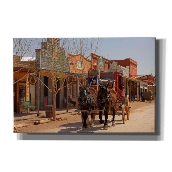 Epic Graffiti 'Tombstone X' by Mike Jones, Giclee Canvas Wall Art, 18"x12"