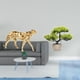 thumbnail image 2 of Escultura De Bonsái De Guepardo Dorado, Centro De Mesa Decorativo, Planta Artificial, Adorno Para Oficina, Hogar, Colección De Vegetación, árbol Artificial, 2 of 8