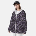 thumbnail image 3 of Fotbe Bat Purple Chaqueta con Protección Solar UPF 50+ para Hombre y Mujer, Camisa con Capucha y Bolsillos-X-Large, 3 of 7