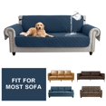 thumbnail image 4 of CHUANK 100% Waterproof Couch Covers Non-Slip Sofa Cover with Elastic Straps&Silicone Backing Furniture Protector Covers Sofa Slipcovers for Kids Pets Dogs  Gray  Sofa (Three-couch Sofa), 4 of 9