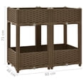 thumbnail image 4 of vidaXL Raised Bed 80x40x71 cm Polypropylene, 4 of 4