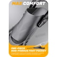 thumbnail image 6 of Swim Fins Travel Size Short Blade, Snorkeling Fins with Adjustable Buckles for Adult Men Women Kids Diving Flippers, 6 of 8