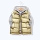 thumbnail image 3 of Gibobby Chamarra niñaNiños Niñas Chaleco Invierno Cálido Ligero Niño Chaleco Ropa Exterior Cuello Chaqueta Sin Mangas(Dolado, 6-7 Años), 3 of 4