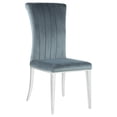 thumbnail image 3 of Beaufort Upholstered Dining Side Chair Steel Grey (Set of 2), 3 of 11