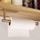thumbnail image 2 of 1 Pcs Gold Paper Towel Holders for Kitchen, Paper Towels Bulk- Self-Adhesive Under Cabinet, Screws, Stainless Steel, 2 of 4