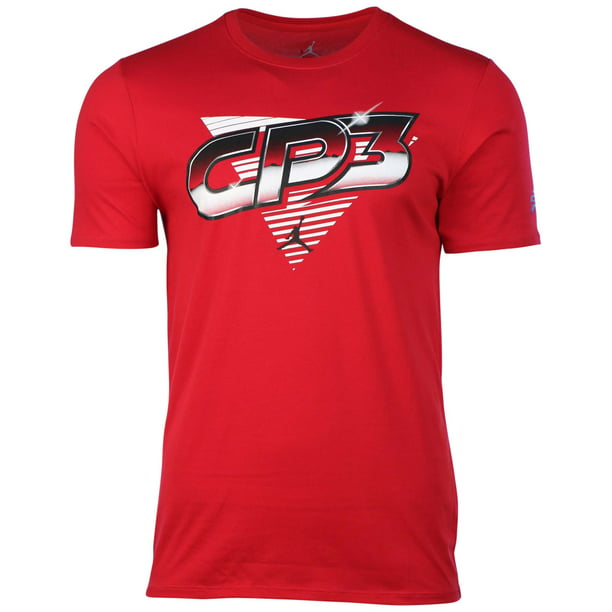 Jordan - Jordan Men's Dri-Fit CP3 Pursuit Jumpman T-Shirt-Gym Red ...