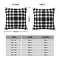 thumbnail image 2 of Yiaed White And Black Plaid Print Pillow Covers Super Soft Decorative Square Throw Pillow Covers Case Cushion Covers for Sofa Couch Bedroom Car Decor（No pillow core）-26"x26", 2 of 7
